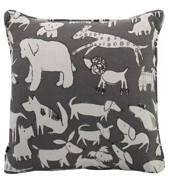 Dog print throw pillow Raymour & Flanigan - Picture 1 of 3